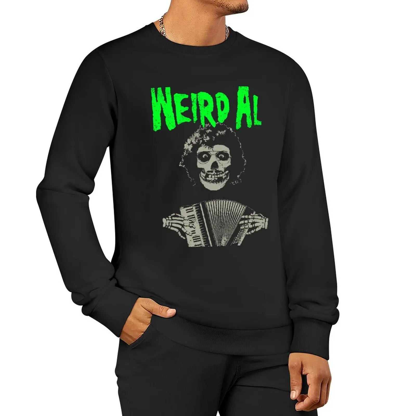 

Weird Al meets the Misfits with Accordion Sweatshirt men's sweat-shirt set new sweatshirt