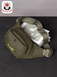VOLUNTEER Waist Bags for Men 2023 New Fashion Light weight Multi-pocket Solid Waterproof Oxford Cloth Crossbody Bags  1740-06