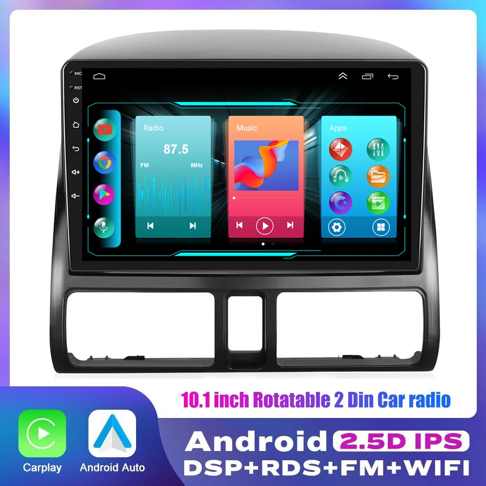 4G+64GB Android 14 Radio For Honda CR-V 2 CRV 2001-2006 Car stereo Multimedia Player Carplay Auto GPS navigation 2DIN