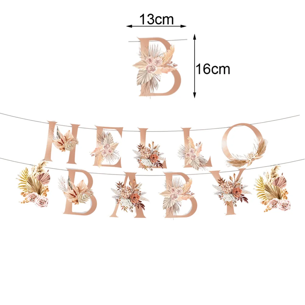 Hello Baby Geschlechts-Enthüllungs-Party-Zubehör Einweggeschirr Pappteller Becher Servietten Babyparty Junge Mädchen Geburtstagsdekoration – Detail 4