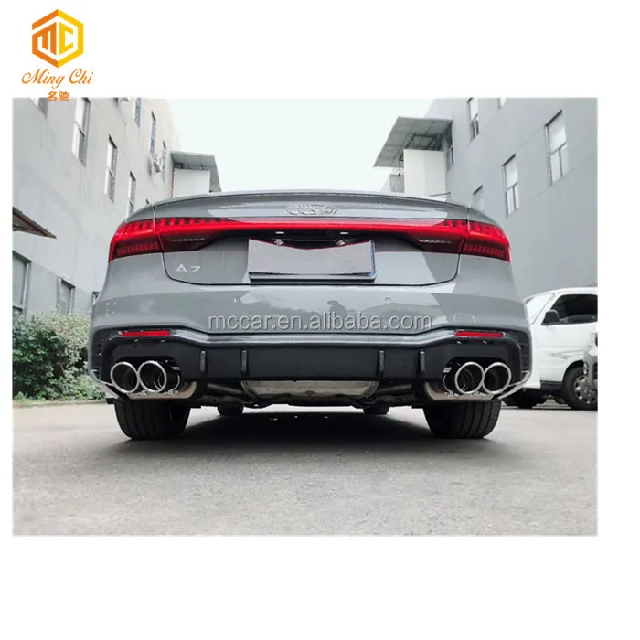 The high-quality A7 S7 carbon fiber rear diffuser rear bumper separator is applicable to 2018-2020