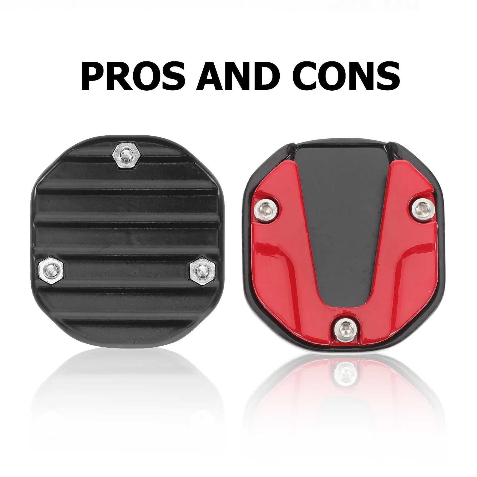 وسادة مسند للدراجة النارية موسعة ومضادة للانزلاق وقاعدة جانبية وحامل داعم لتمديد أجزاء الدراجة النارية المستقرة لوقوف السيارات #4