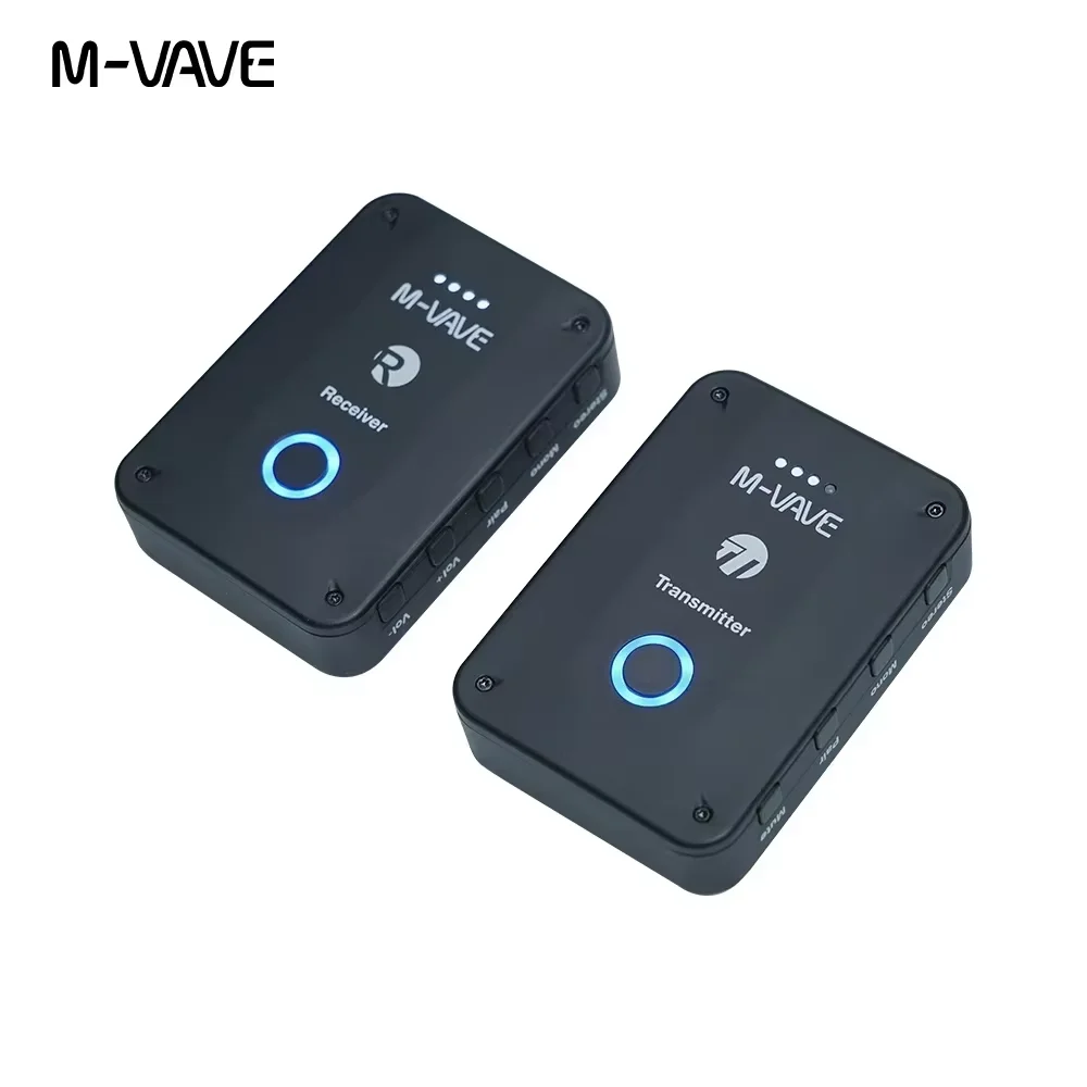 M-VAVE-receptor inalámbrico con Monitor para auriculares, dispositivo con soporte de volumen, estéreo, Mono, función de silencio, recargable, 2,4G, WP-9