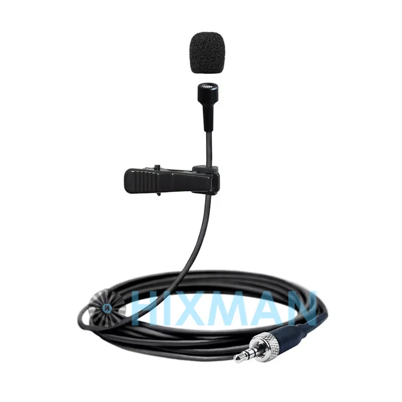 HIXMAN Black LB6-NL OmniDirectiona Lav Lavalier Lapel Condenser Microphone For Saramonic UwMic Nady Azden Senal Boya Wireless