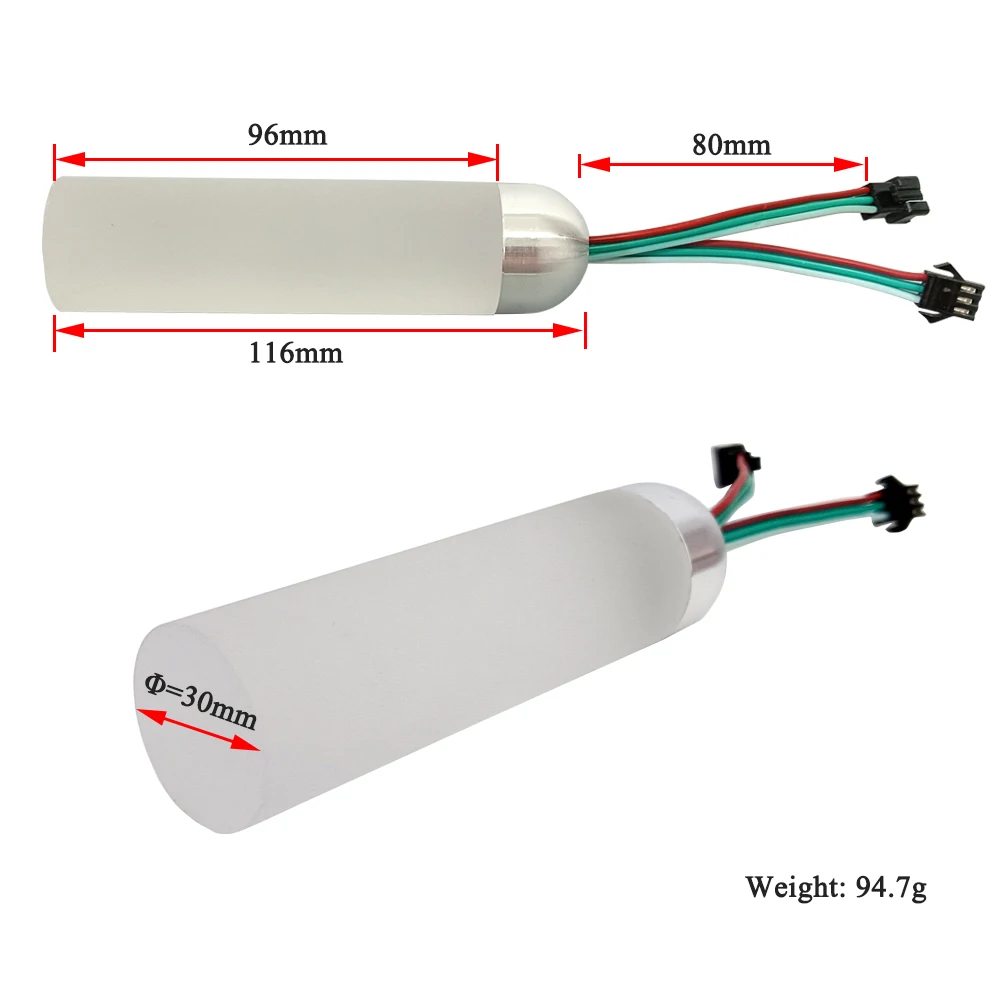 LED Acrylic Light Guide Column for Bar/KTV Ceiling Decor SM16703 RGB 12V Atmosphere Light Multi-color Adjustable Addressable