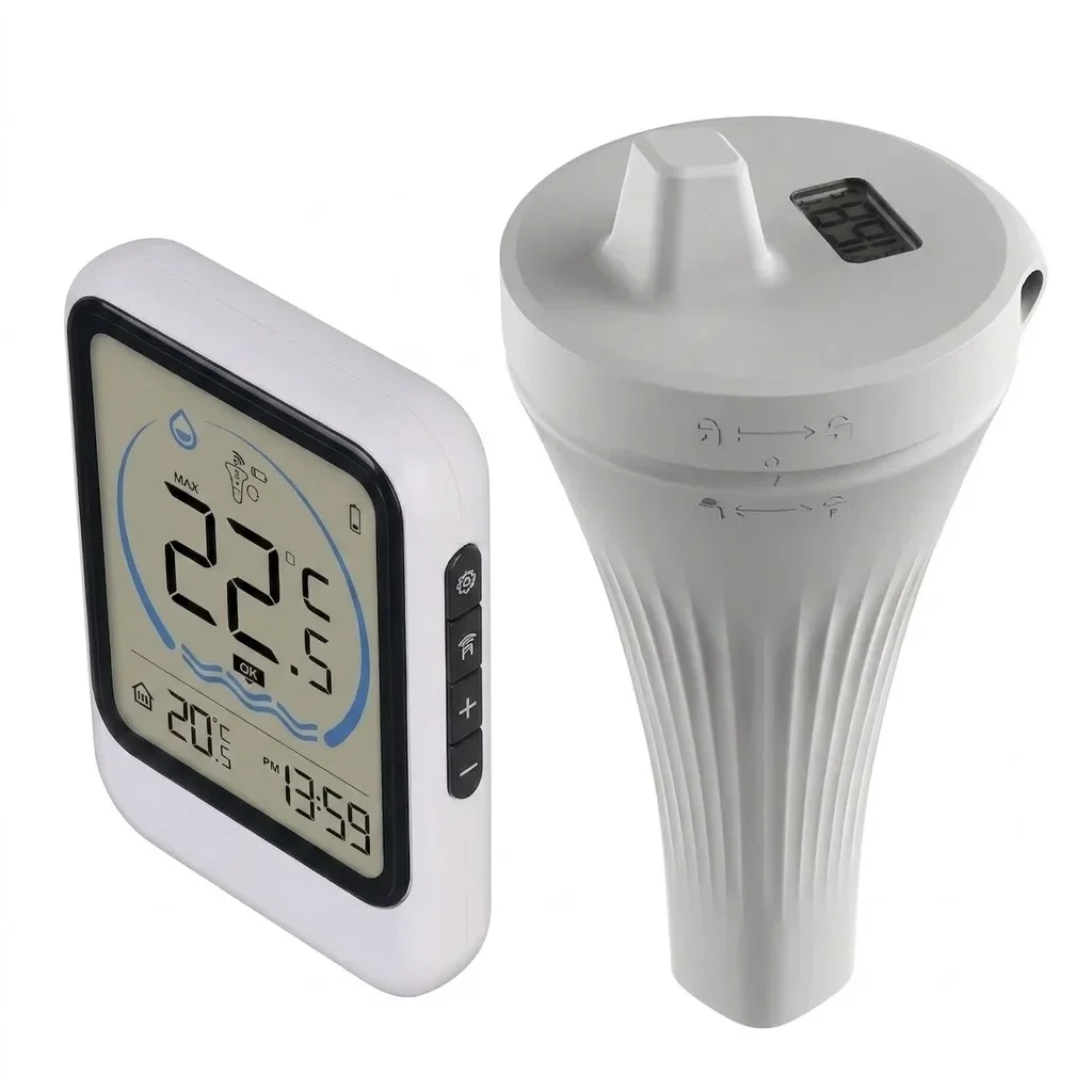 Digital Pool Thermometer With Temperature Sensor For Pool Fish Tank Bathtub Water Temperature Monitor High Precision Waterproof
