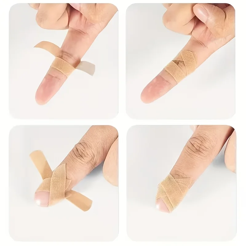 50-teilige Packung Fingerpflaster, hämostatische Pflaster für Fingergelenke, geeignet für Erste Hilfe zu Hause und für den Außeneinsatz. – Detail 3