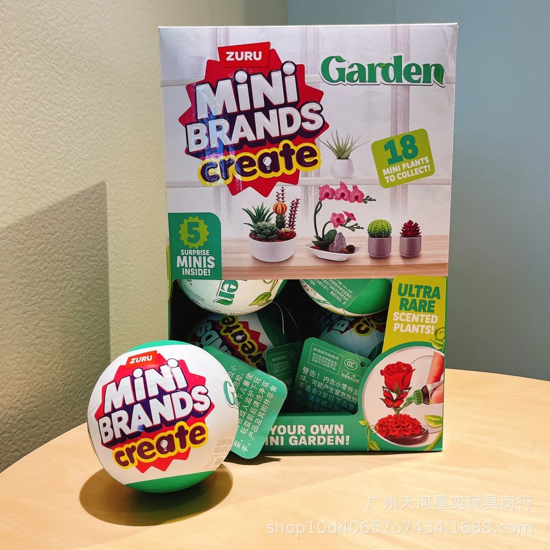 

New Zuru Mini Create Garden Mini Toys 5 Surprise Minis 18 Collectible Mini Plants Ultra Rare Scented Plants Playset Toy Gifts