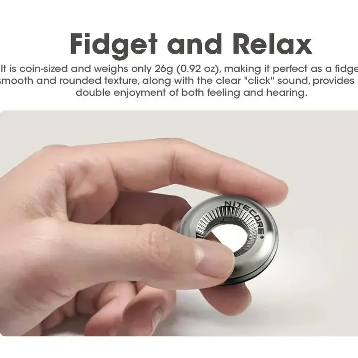 Nitecore هالو 10 منحنى قياس حلقة سبائك التيتانيوم 10 سنتيمتر منحنى أداة القياس EDC تململ لعبة قلادة حلية