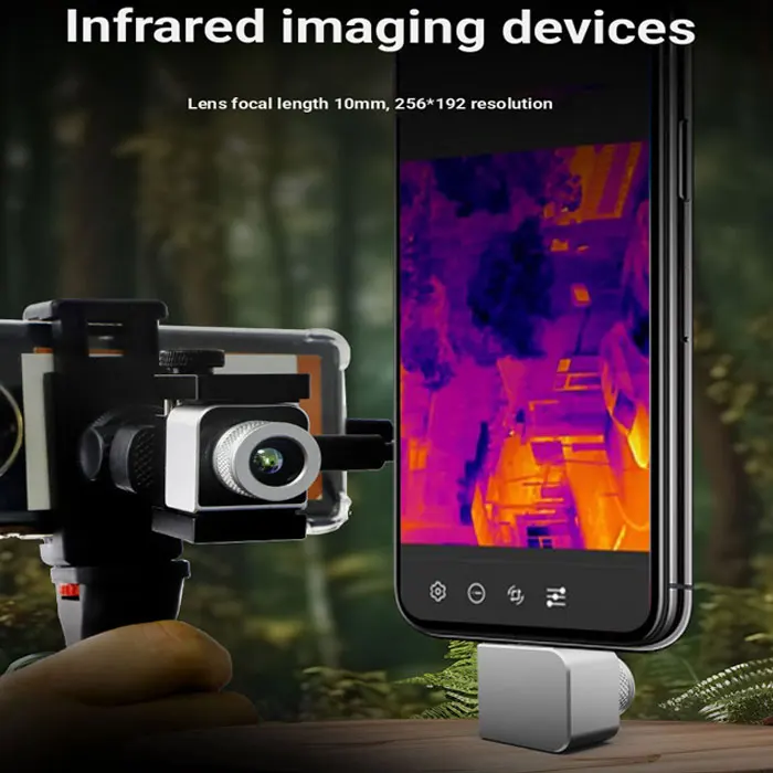 

Thermal Infrared Imager Outdoor Hunting Night Vision Laser HD Monocular 25Hz Mobile Phone Thermal Infrared Camera 970m Detection