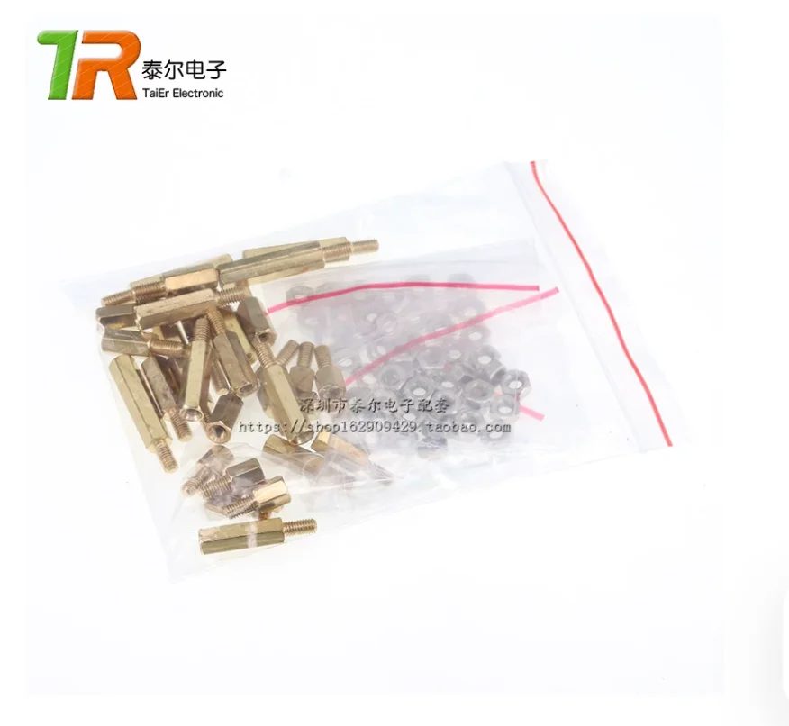 Juego Surtido de 7 Tipos de Tuercas y Tornillos 3*6, 6/10MM=7 valores, Kit de Columnas de Cobre para Placas de Circuito DIY, 6mm+6mm, 10mm+6mm, 15mm+6mm, M3
