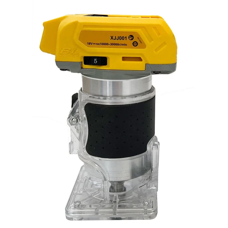 Fit Dewalt Brushless 33000RPM Trimmer elettrico Cordless Rifilatrice per legno Router di legno Fresatura Incisione Stozzatrice