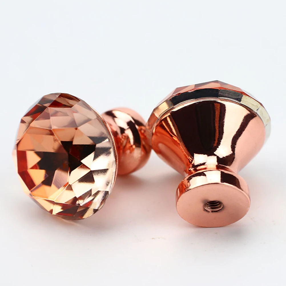 

Crystal Cabinet Drawer Knobs Furniture H les Shiny Durable Cupboard Pull High Grade Aluminum Beautiful Closet Door