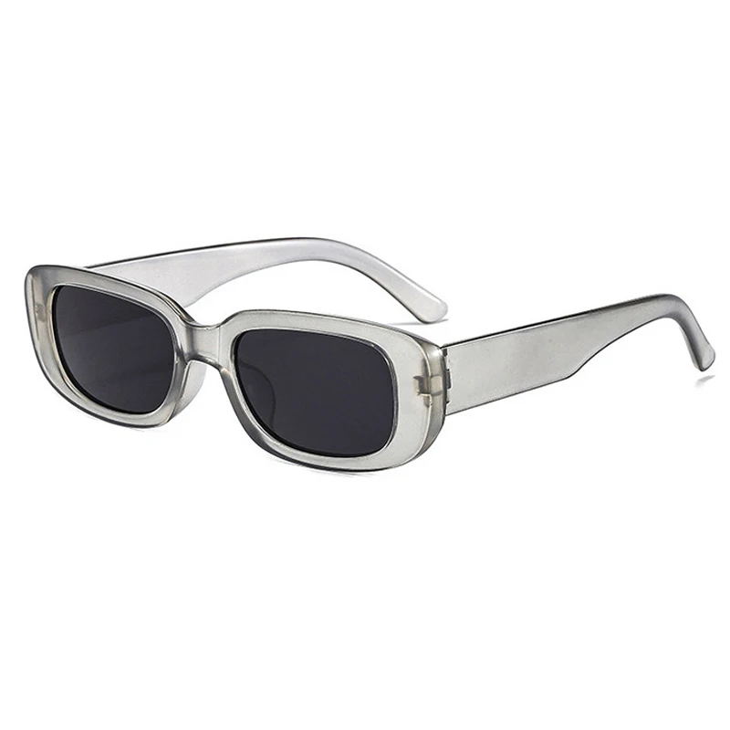 2pcs/set Rectangle Frame Sunglasses For Women Men Candy Color Y2K Fashion Sun Glasses Vintage Outdoor Eyewear UV400