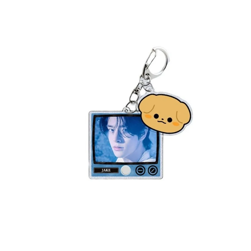 Korean Popular Keychain Characters Album for Accessories Bag Acrylic JUNGWON JAY Pendant Keyring Chains Jewelry Fans Gifts