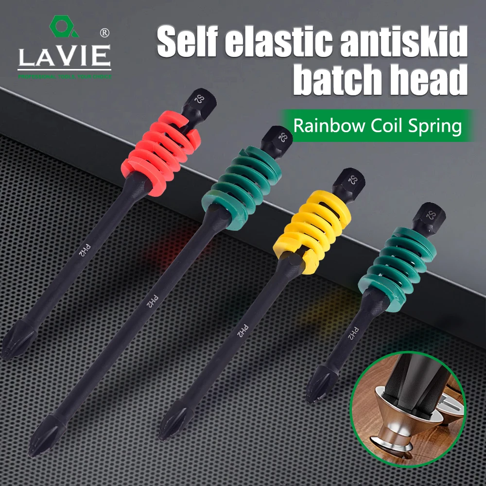 

LAVIE 1pc 65/90/110mm Screwdriver Bit For Rainbow Spring Electric Nonslip Hand Tools Parts Power Tool Accessories P51PH2