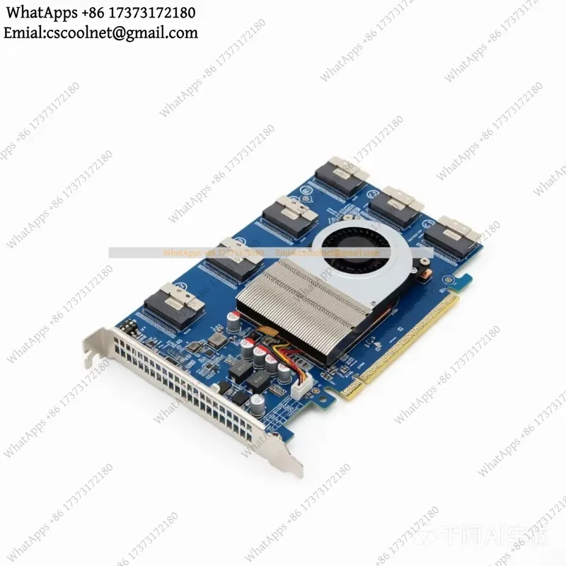 k3 PEX88096 PCIe 4.0 x16 Expansion Card SFF-8654 to U.2 External Graphics Card Hard Disk Adapter Split Free Replacement Parts
