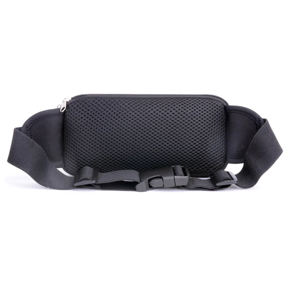 

Travel Hiking Running Waist Bag in Black with Zipper and Earphone Hole for Hands Free Use Waist Bag Outdoor Pack