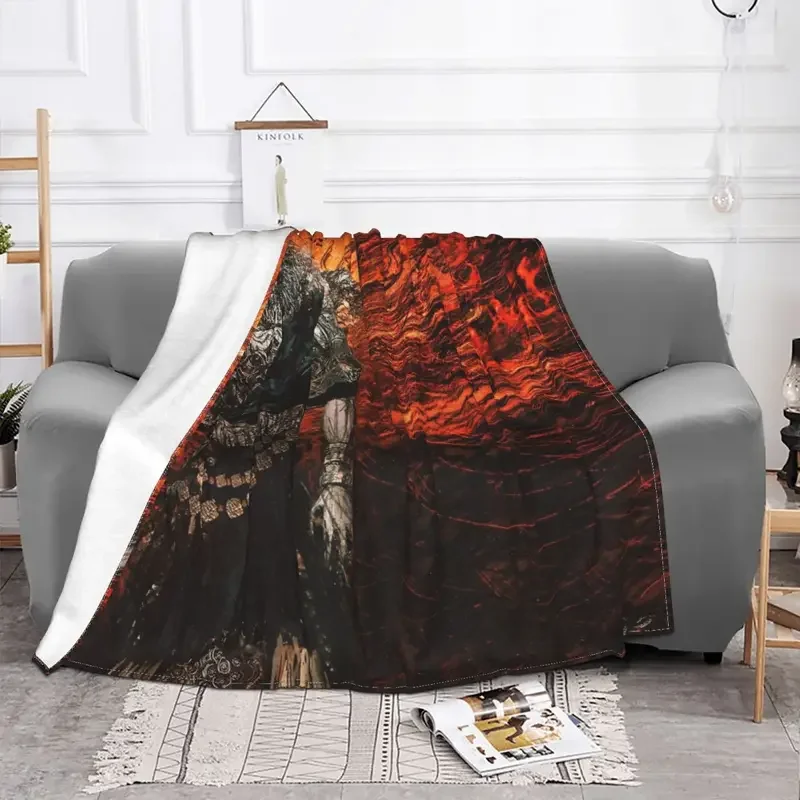 Dark Souls Cool Blanket Cover video game cosplay Role-playing Flannel Throw Blanket Home Couch Decoration Soft Warm Bedspreads