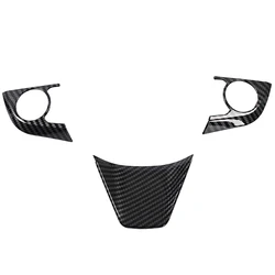 ABS Carbon Fiber Black Car Steering Wheel Button Decoration Frame Trim for Toyota Camry 2018 2019 2020 2021 2022 2023