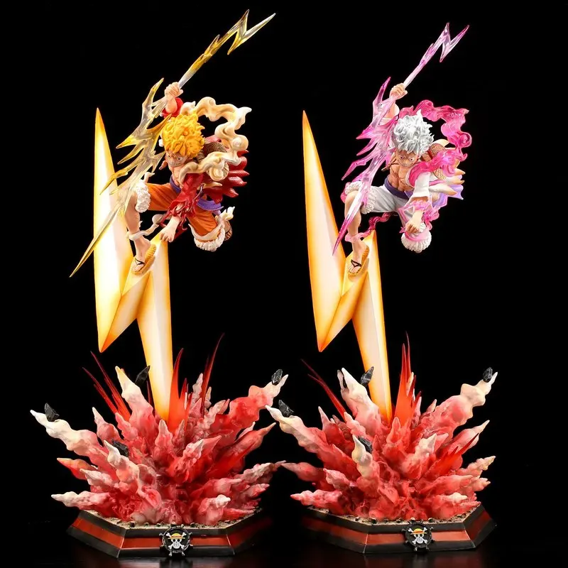 

One Piece Luffy Gear 5 Sun God Nika Lightning Gk Figure Anime Statue Collectible Model Desktop Decoration Gift For Adult
