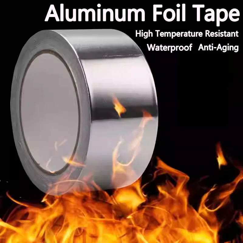 

Thickened aluminum foil tape, high-temperature resistant, for sealing water pipes and waterproofing. Adhesive tape for patching