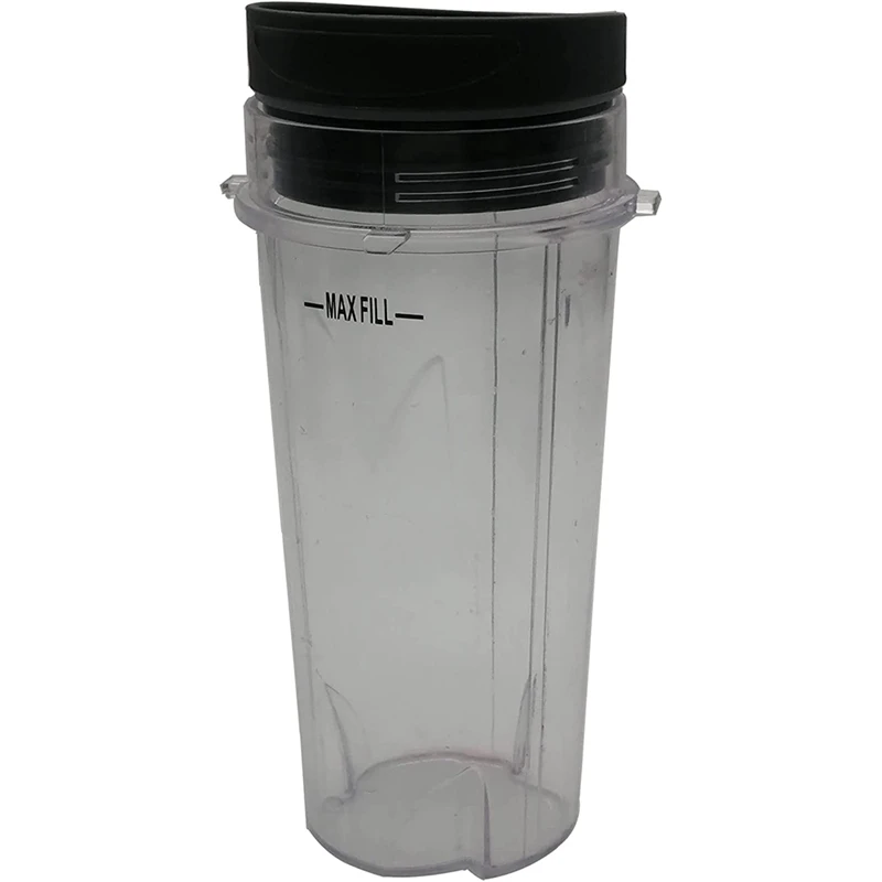 Replacement Parts Blender Cup With Lid 16 Ounce Cups,Compatible For Nutri Ninja Blender BL770 BL780 BL660 Accessories