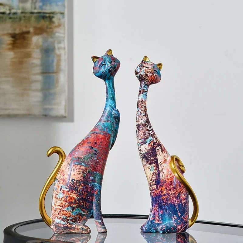 

Hot SalesAdvanced Artistic Sense Cat Ornaments Home Living Room Ornament Creative And Slightly Luxury High-End Model Room Hotel
