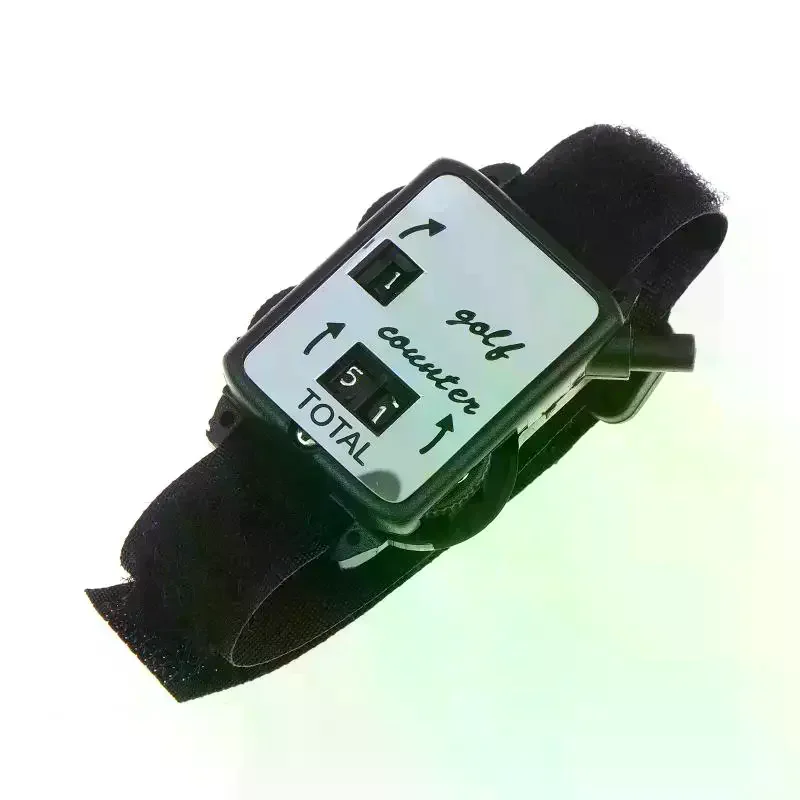 

Golf Score Keeper With Wristband Watch Shaped Score Mechanical Counter Number Counter Manual Score Keeper Watch For Golf Sport