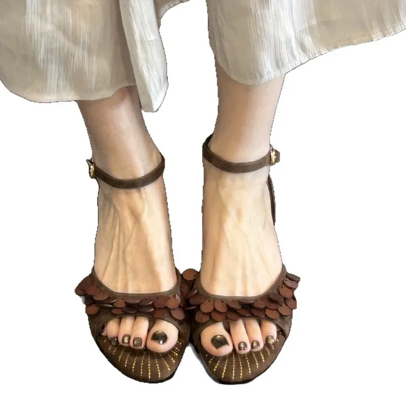 New casual women's sandals fashion women's shoes comfortable women low heel sandals 252