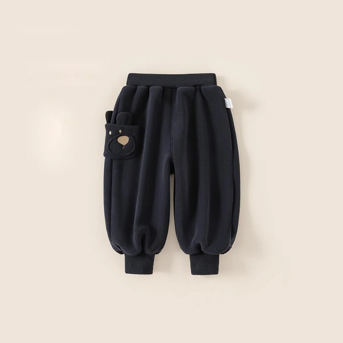 

Autumn Winter Children Pants 1-10Y Boy Thick Warm Fleece Cartoon Embroidery Sweatpants Jogger Trousers Toddler Wear Kids Clothes