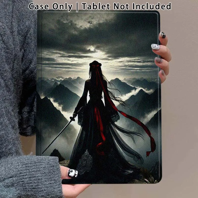 capa-protetora-para-tablet-huawei-honor-tab-magic-pad-gt-gt2-6-x9-x8a-x8-v8-v7-9-8-2-3-133-10-pro-polegadas-modelo-mulher-da-montanha-com-espada