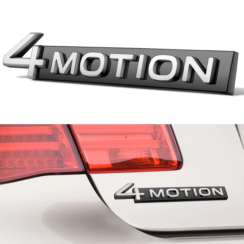 

Черный, серебристый, эмблема 4MOTION для VW, наклейка 4MOTION, наклейка на багажник, задняя часть для VW Volkswagen Tiguan Touareg Golf Passat Bora Rline