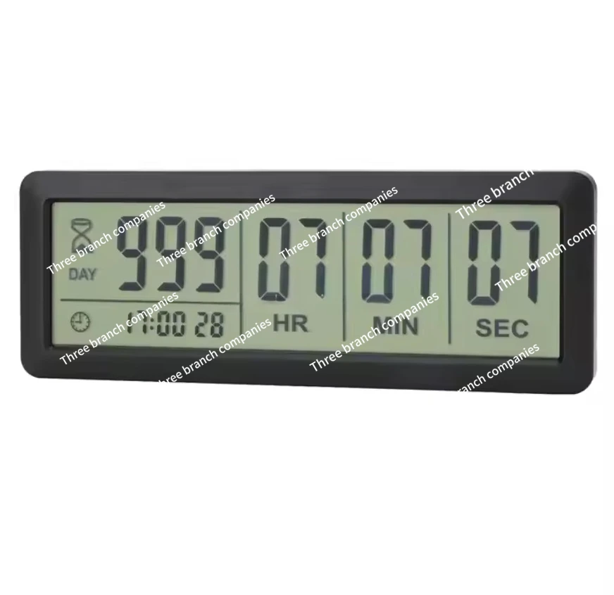 Large LCD Digital Countdown Clock Up To 999 Days Easy To Set Reading Reusable Countdown Timer