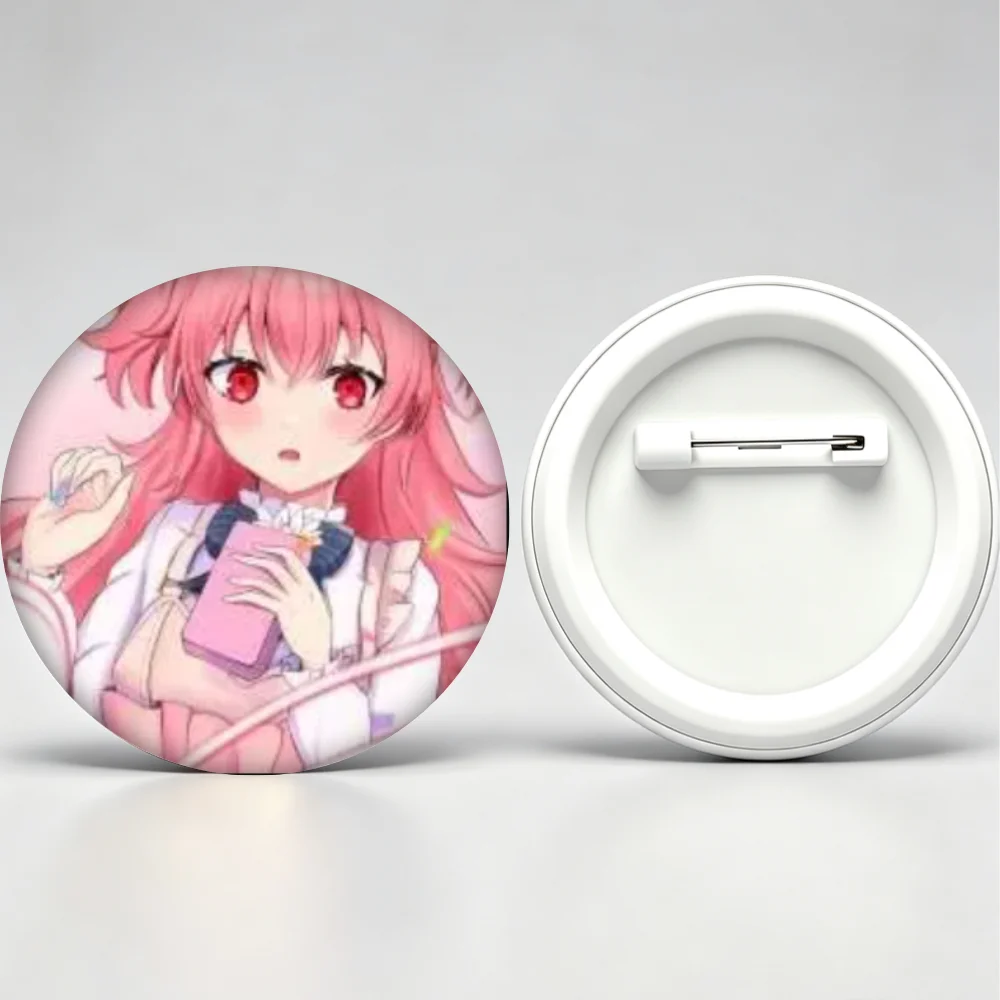 Anime Project Sekai Pins,Cartoon Figure Momoi Airi Badge,Handmade Brooches,Breastpin for Backpack Clothes Gifts