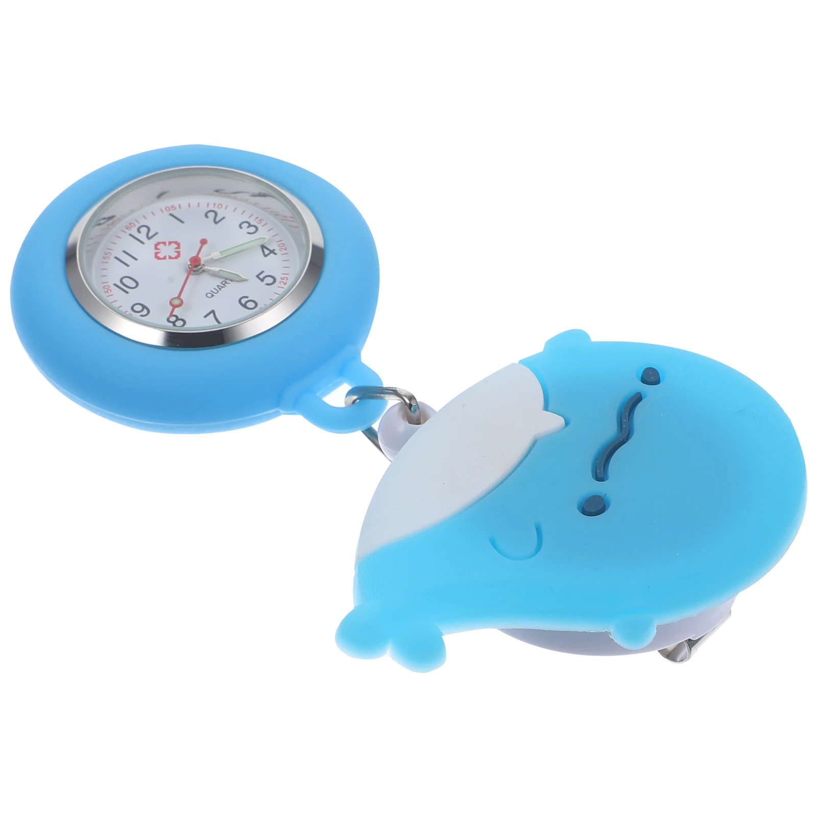 

Retractable Nurse Watch for Women Digital Display Silicone Alarm Clock with Clip Hanging Cartoon Timing Design Portable Nursing
