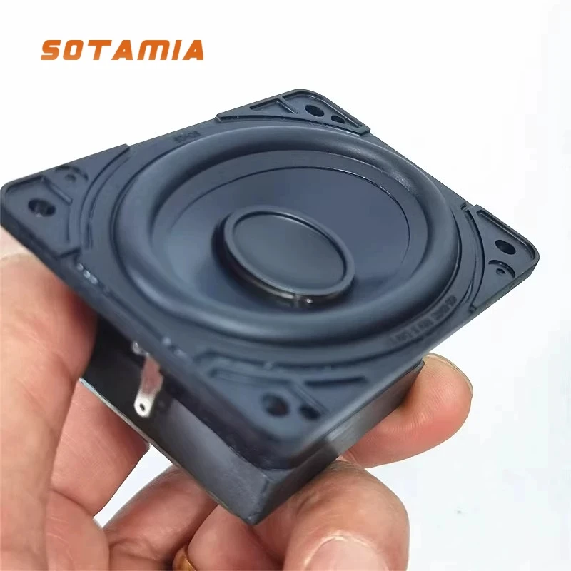 SOTAMIA 1 قطعة كامل المدى مكبر صوت 6 أوم 30 واط فيلم الحرير ثلاثة أضعاف المتكلم الصوت الموسيقى HIFI الطاقة مكبر الصوت 2*3 بوصة لسونوس