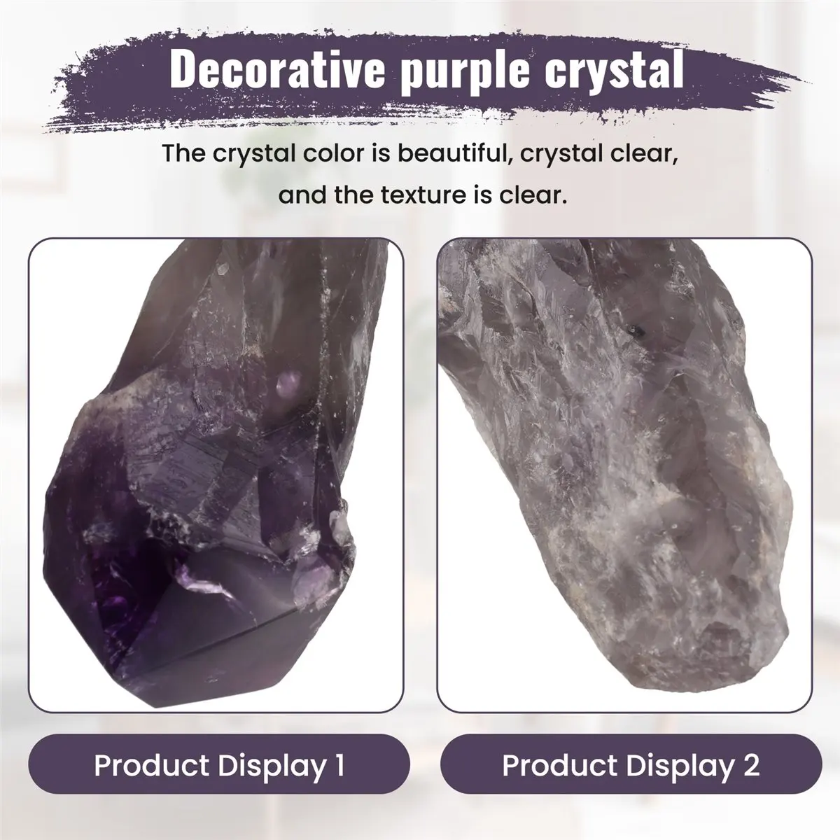 fitfit Uruguayan Amethystcrystal String Shi Yingstick-Home Decoration Mineral Specimen,
