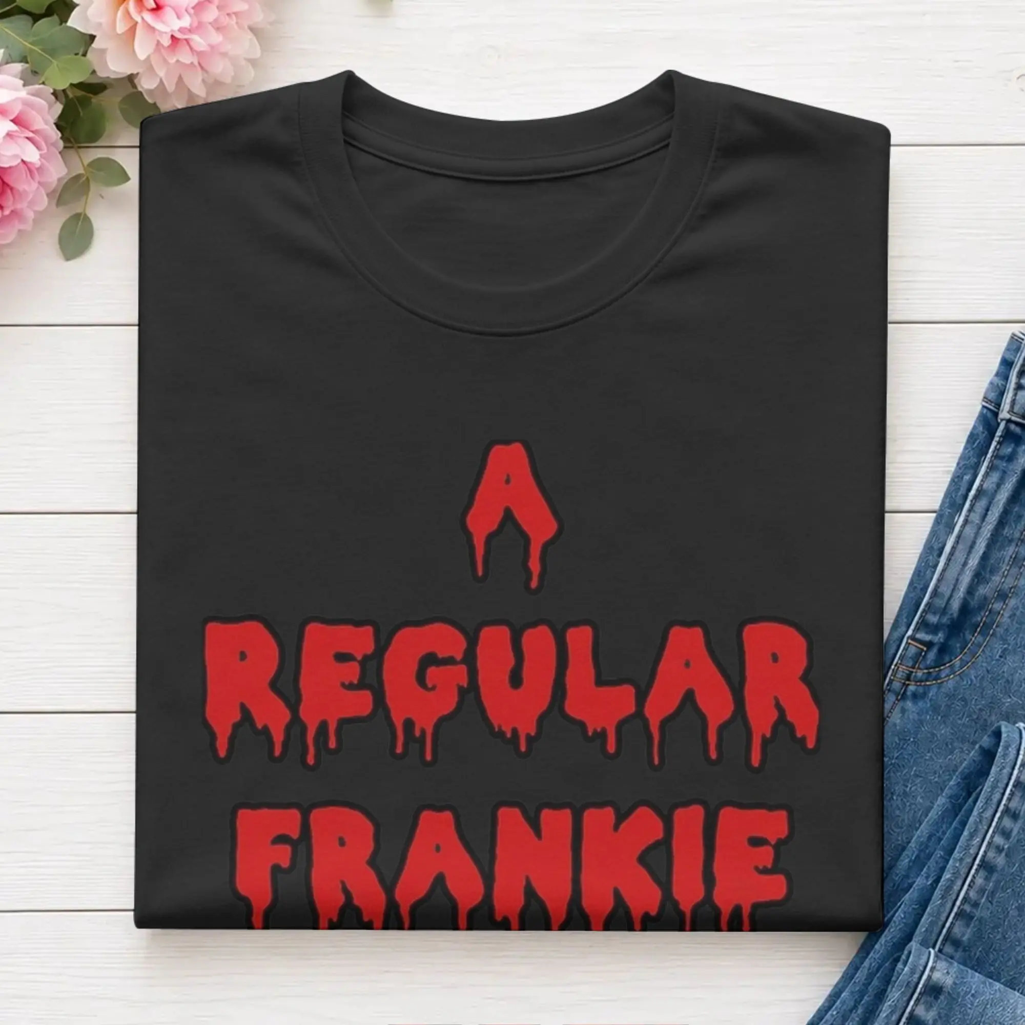 Rhps Regulars Shows Frankie Fan  Pure Cotton T-Shirt For Male Summer  Vintage T Shirts O Neck Tee Shirt Oversize Design Tops