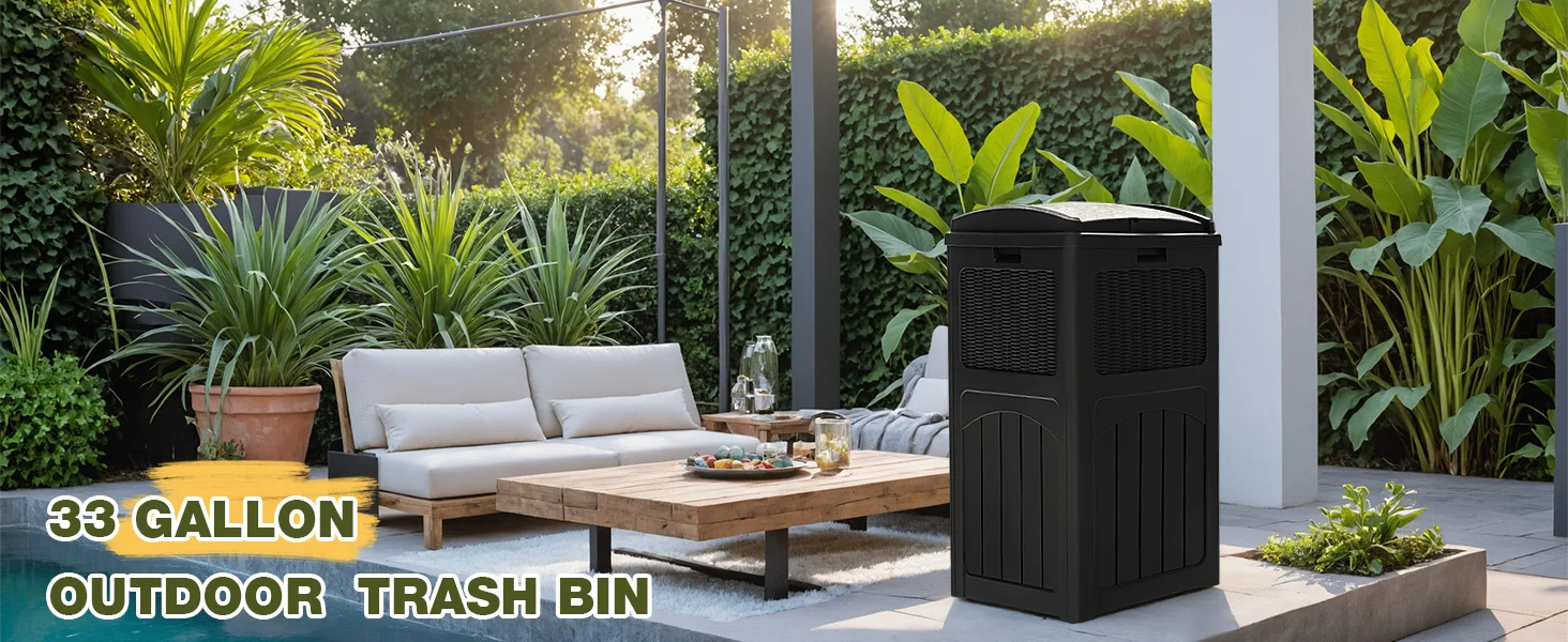 33 Gallon trash can