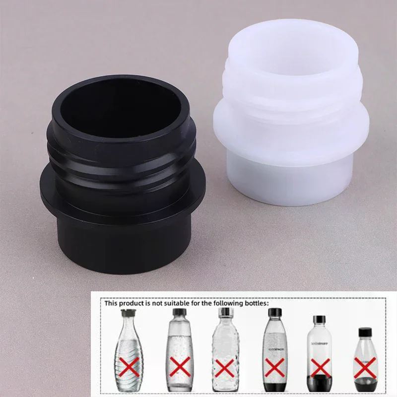 Adaptador de botella para botella de burbujas PET de calibre 28, Compatible con máquina SodaStream, accesorios convertidores de cabezal de conexión, 1 unidad