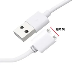 Cable de carga magnético USB DC, Cable de carga de repuesto, (10MM-0,39 pulgadas/8MM-0,31 pulgadas), nuevo