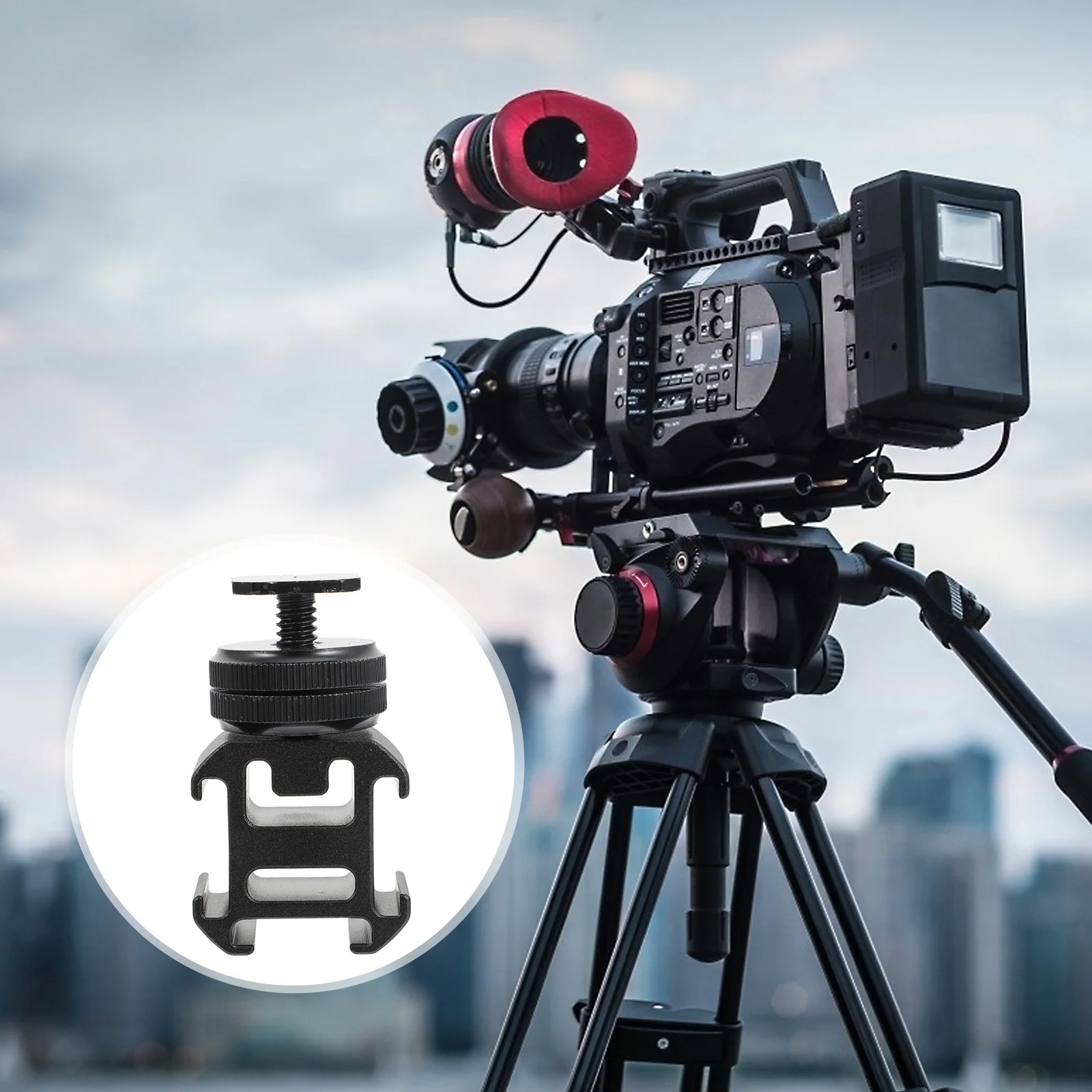 

1Set Hot Shoe Flash Mount Aluminum Alloy Camera Tripod Screw Adapter for Dslr Flash Holder Light Stand Rig Tripod Screw