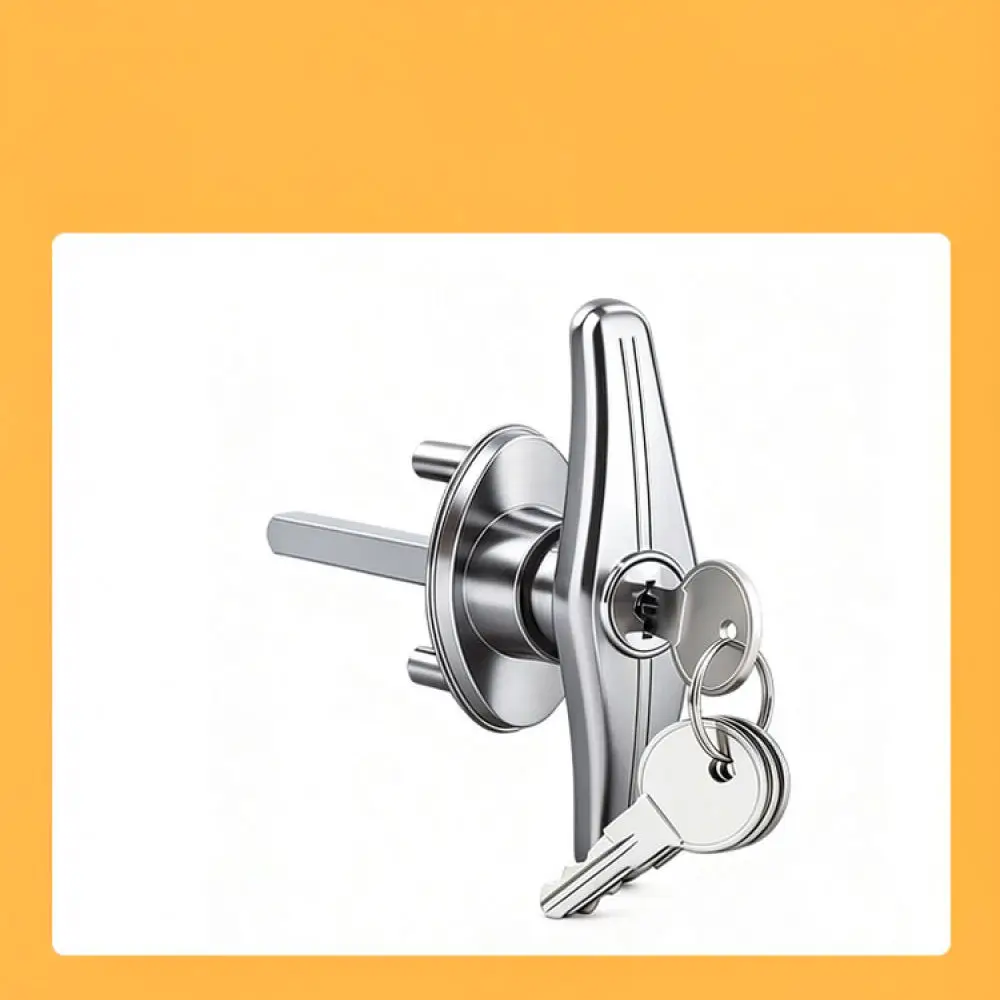 Zinc Alloy T Handle Lock For For Biaopai Garage Door Security Cabinet Latch Hardware Industrial Door Lock With Keys