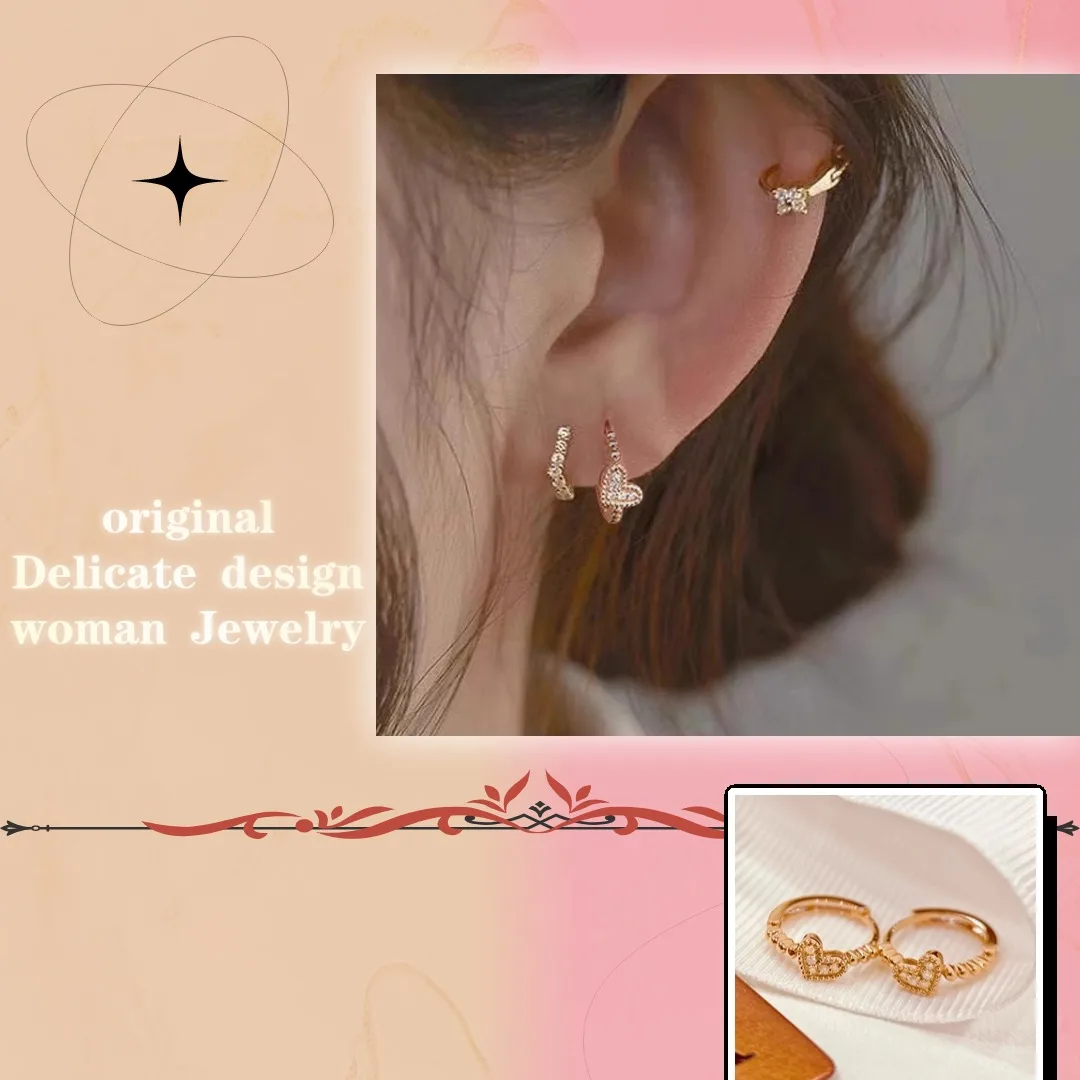

Finely crafted brilliant fine original Earring Luxury Sterling Silver 925 Original Luxury Brand Women's Christmas Party Jewelry
