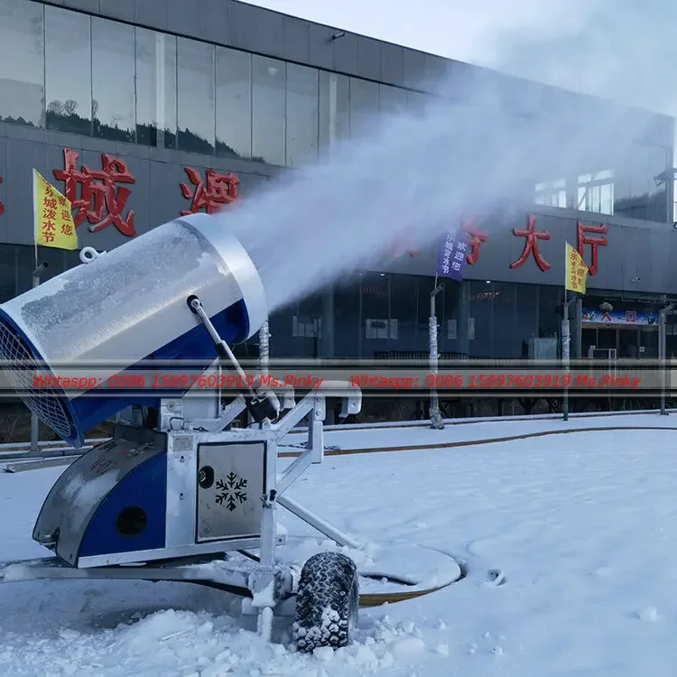 Commercial Snow Making Machine artificial snow ice maker ski resort snow cannon for skiing place making and sprayer