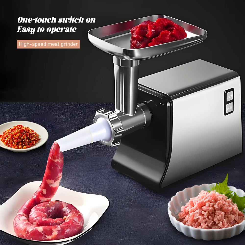 

Electric Meat Grinder 110V/220V Household Multifunctional Stainless Steel Food Grade Meat Grinder Meat Grinder Sausage Machine