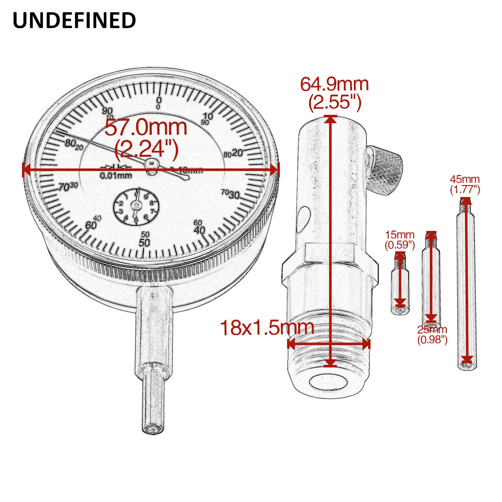For 14mm 18mm Top Dead Center TDC Tool Timing Gauge For Triumph