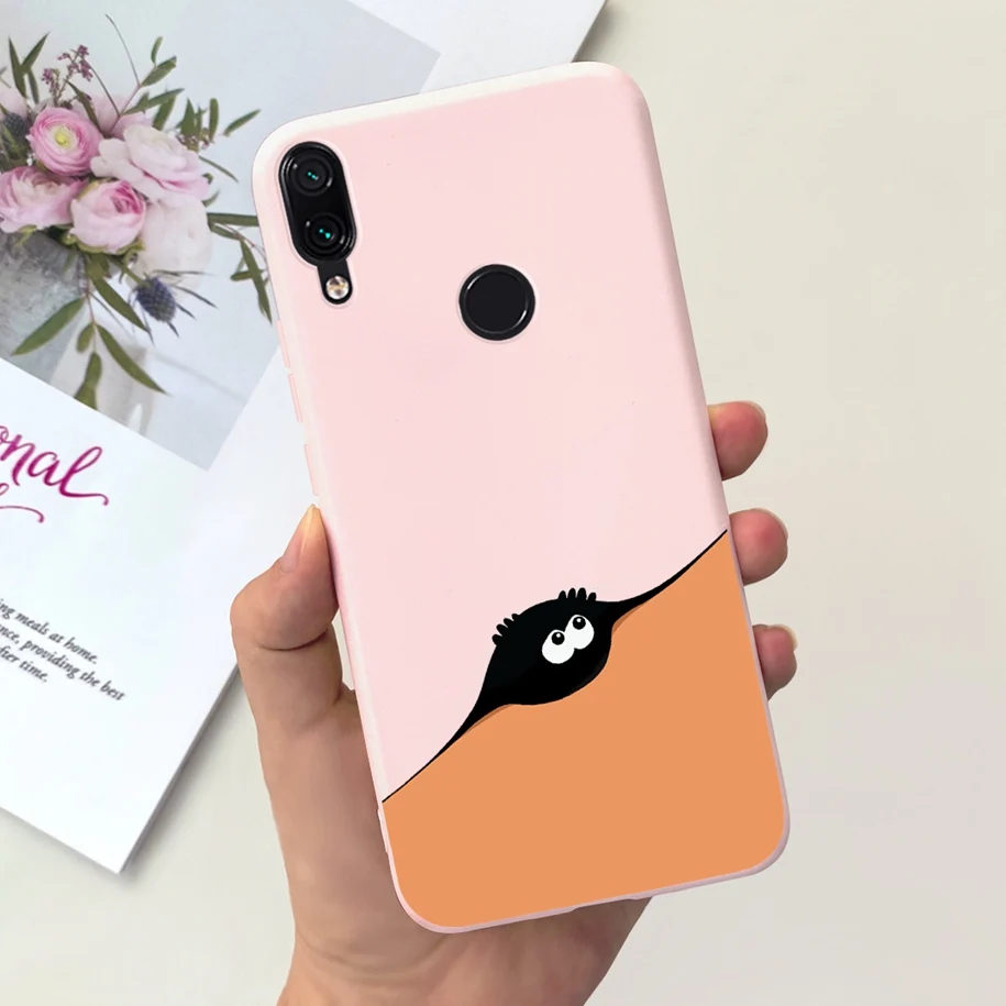 For Xiaomi Redmi Note 7 Pro Case on Redmi Note 7 Soft Silicone Cartoon Cover For Xiaomi Redmi Note 7 Coque Note7 Pro Case Fundas