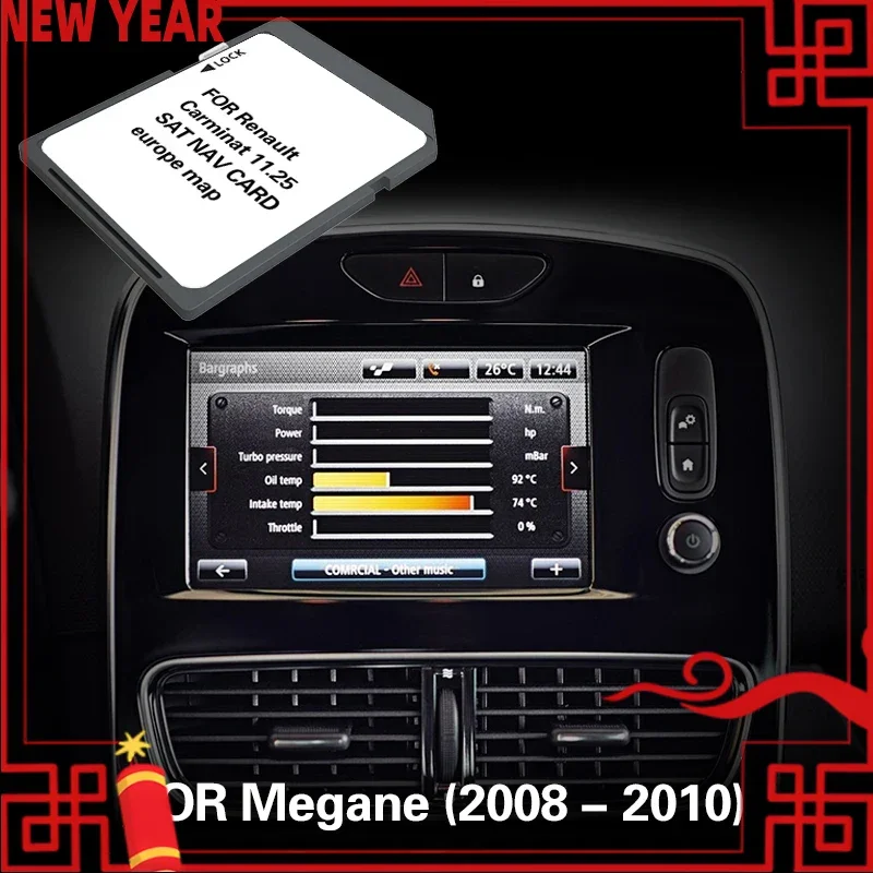 

Carminat 11.25 for Renault Megane 2008 2010 Automobile System Gps Map Navigation SD Memory 8GB Card Spain France Italy UK UA